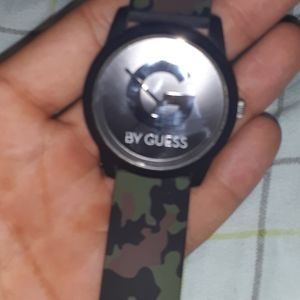 G by Guess silicone camo watch